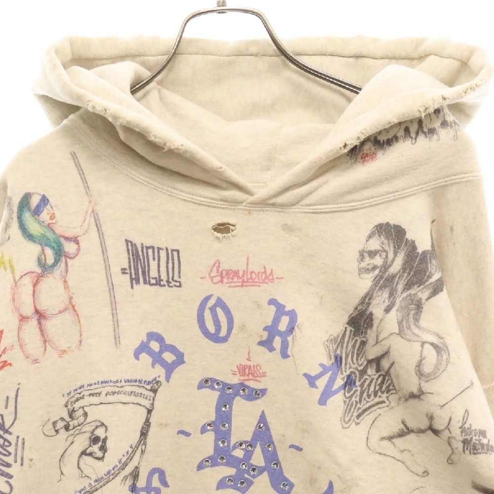 セントマイケル24SS フーディー Saint Mxxxxxx x Bornxraised LA