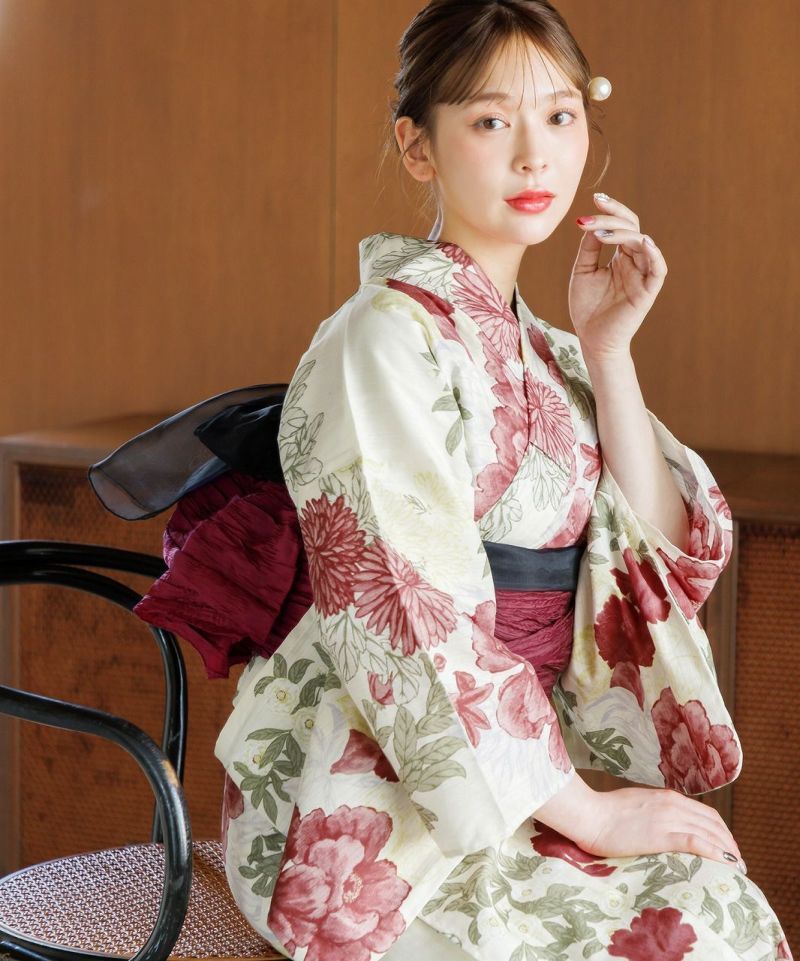夏の牡丹重ね】Dita ディータ 浴衣 5点セット レディース 親子