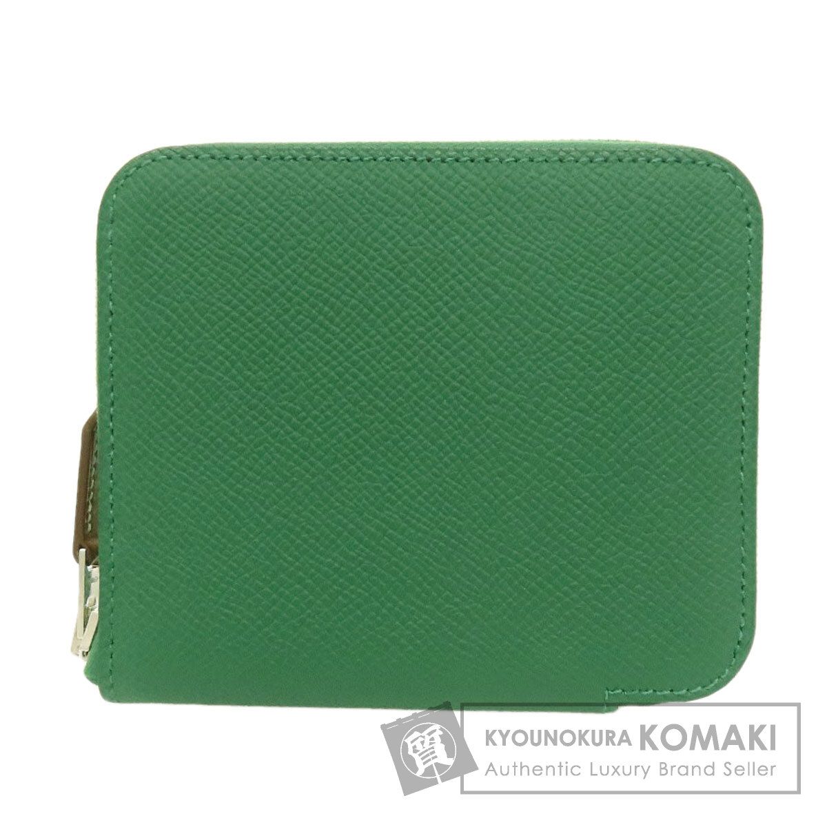 HERMES エルメス アザップシルクイン コンパクト シルバー金具 コインケース エプソン レディース