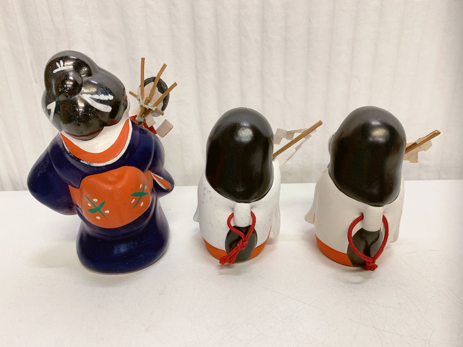 縁起物 お多福 お福さん おたふく 浩作 御所人形 お福巫女 丸山正治作