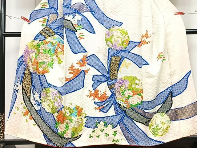 美品 豪華 辻ヶ花 銀通し 絞り 暈し 朧染 袷 正絹 成人式 振袖・襦袢セット 美品 豪華 辻ヶ花 銀通し 絞り 暈し 朧染 袷 正絹 成人