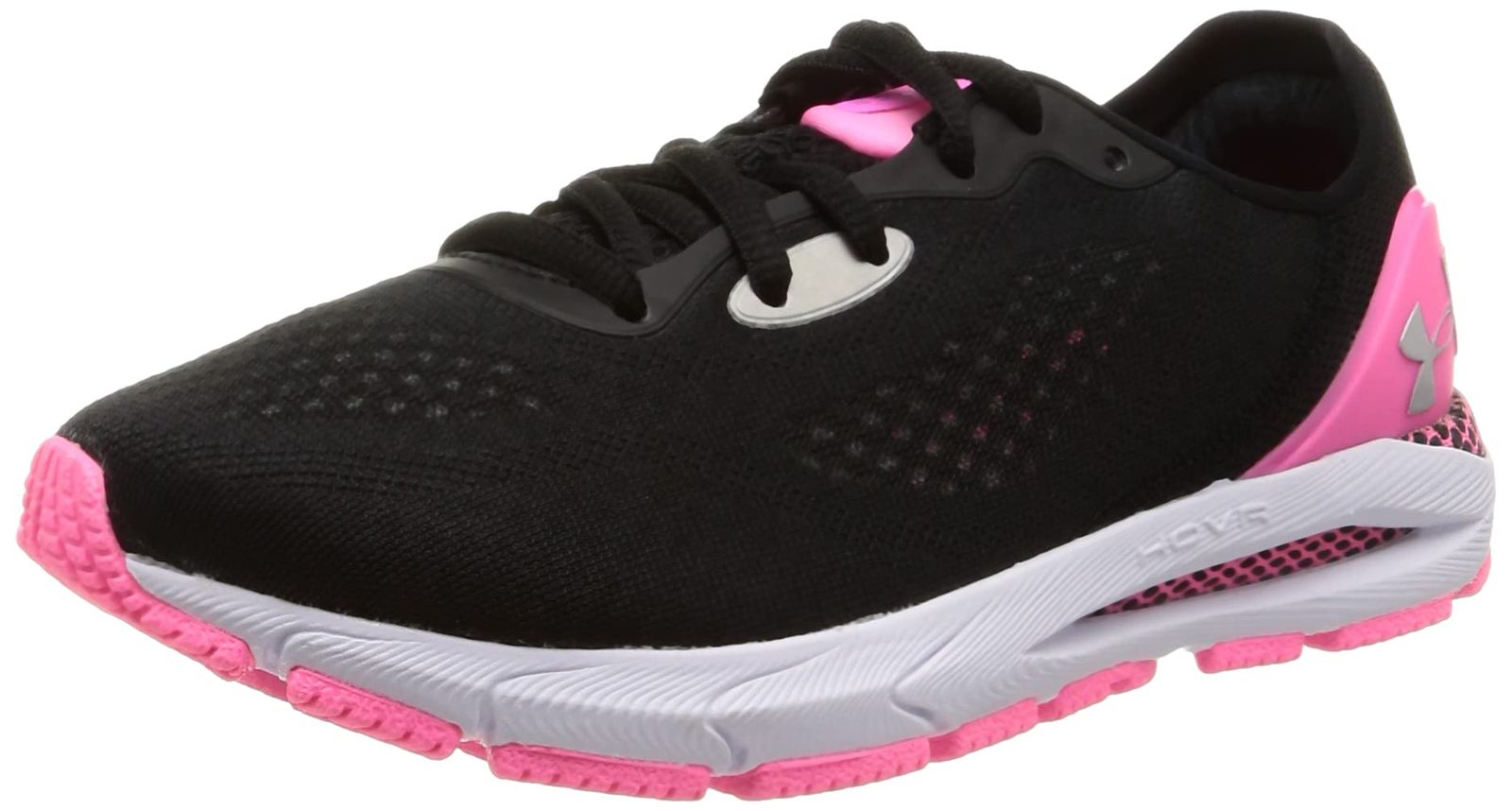 アンダーアーマー UA W HOVR Sonic 5 Black | Pink Punk | Metallic Pewter Free Size