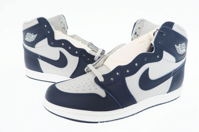ナイキ NIKE AIR JORDAN 1 HIGH 85 Georgetown エアジョーダン1 ハイ ジョージタウン BQ4422-400 27.5 ネイビー グレー ブランド古着ベクトル 中古241113