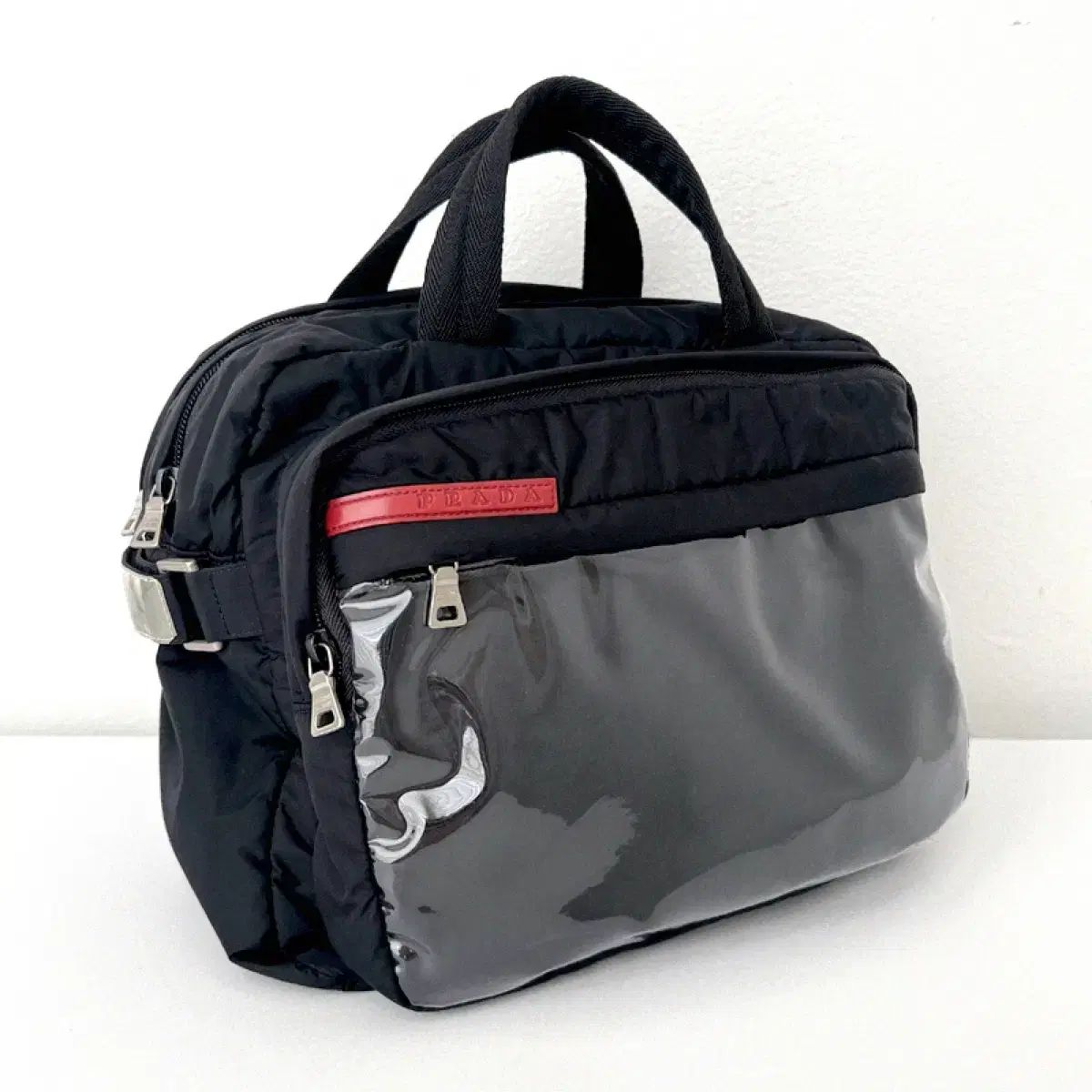 PRADA プラダ スポーツライン ヴィンテージ PVC ナイロン ミニ トートバッグ
