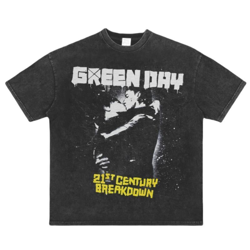 グリーン デイ Green Day バンド ヴィンテージ加工 半袖 Tシャツ