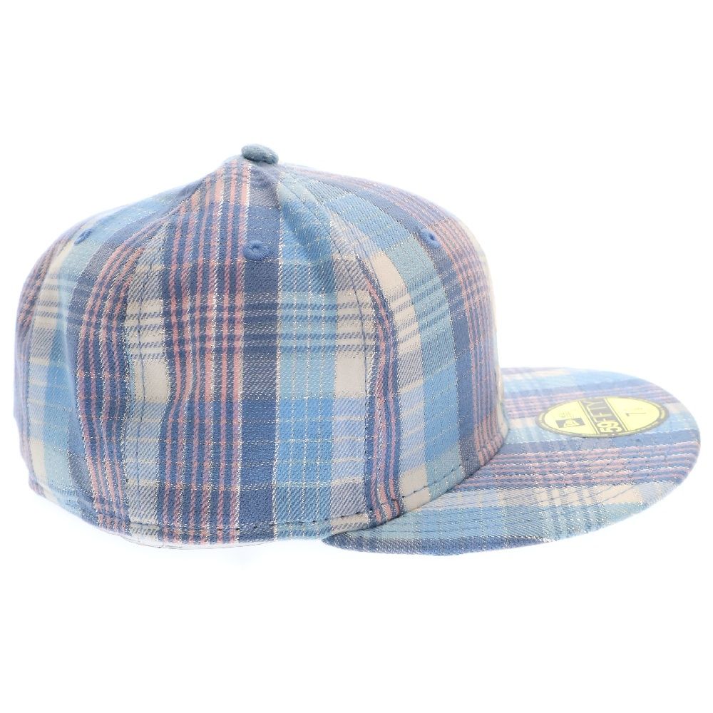 SUPREME (シュプリーム) 23SS ×NEW ERA Metallic Plaid S Logo シューエラ Sロゴ ベースボールキャップ 帽子 ブルー