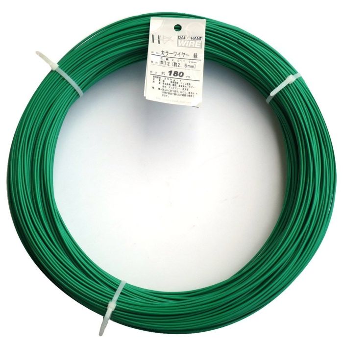 2営業日で発送 ダイドーハント ワイヤー 緑 12 2.6mm 5Kg巻 10155468 6111