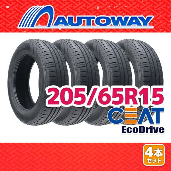 AUTOWAY 205|65R15 サマータイヤ CEAT EcoDrive 15インチ 4本セット 夏タイヤ オートウェイ