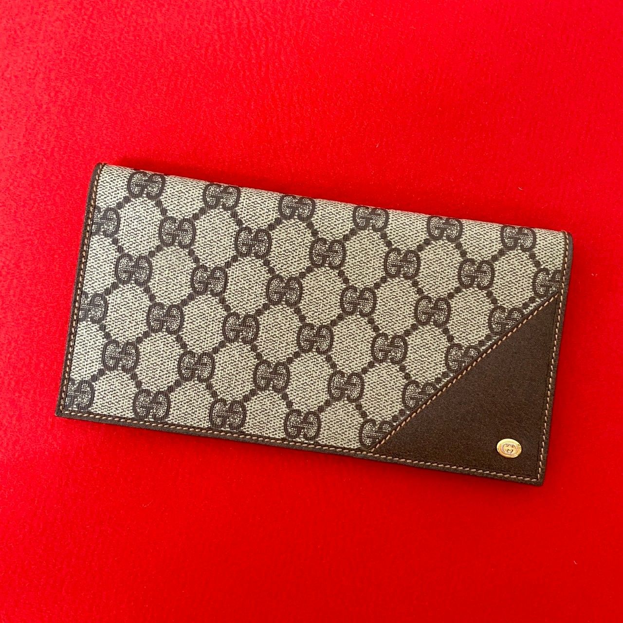 未使用保管品 GUCCI グッチ オールドグッチ GG ロゴ 金具 柄 グッチ 長