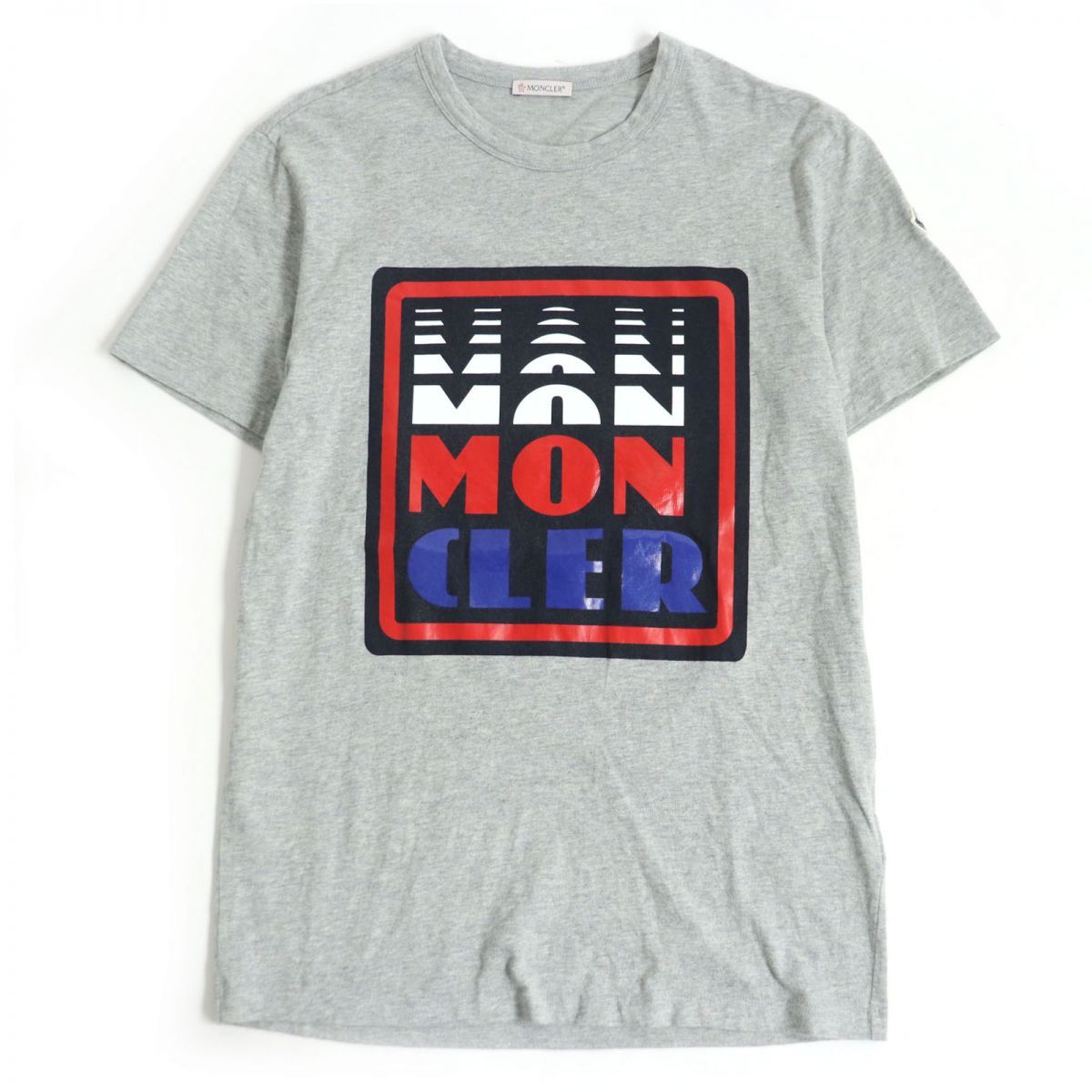 美品□20SS MONCLER/モンクレール MAGLIA T-SHIRT ロゴワッペン