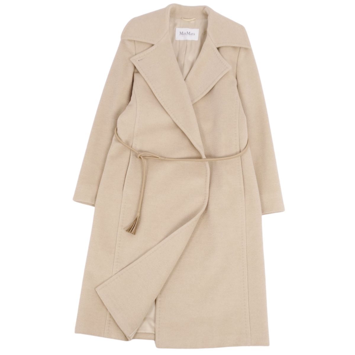 美品 マックスマーラ Max Mara 白タグ マニュエラ ラップコート
