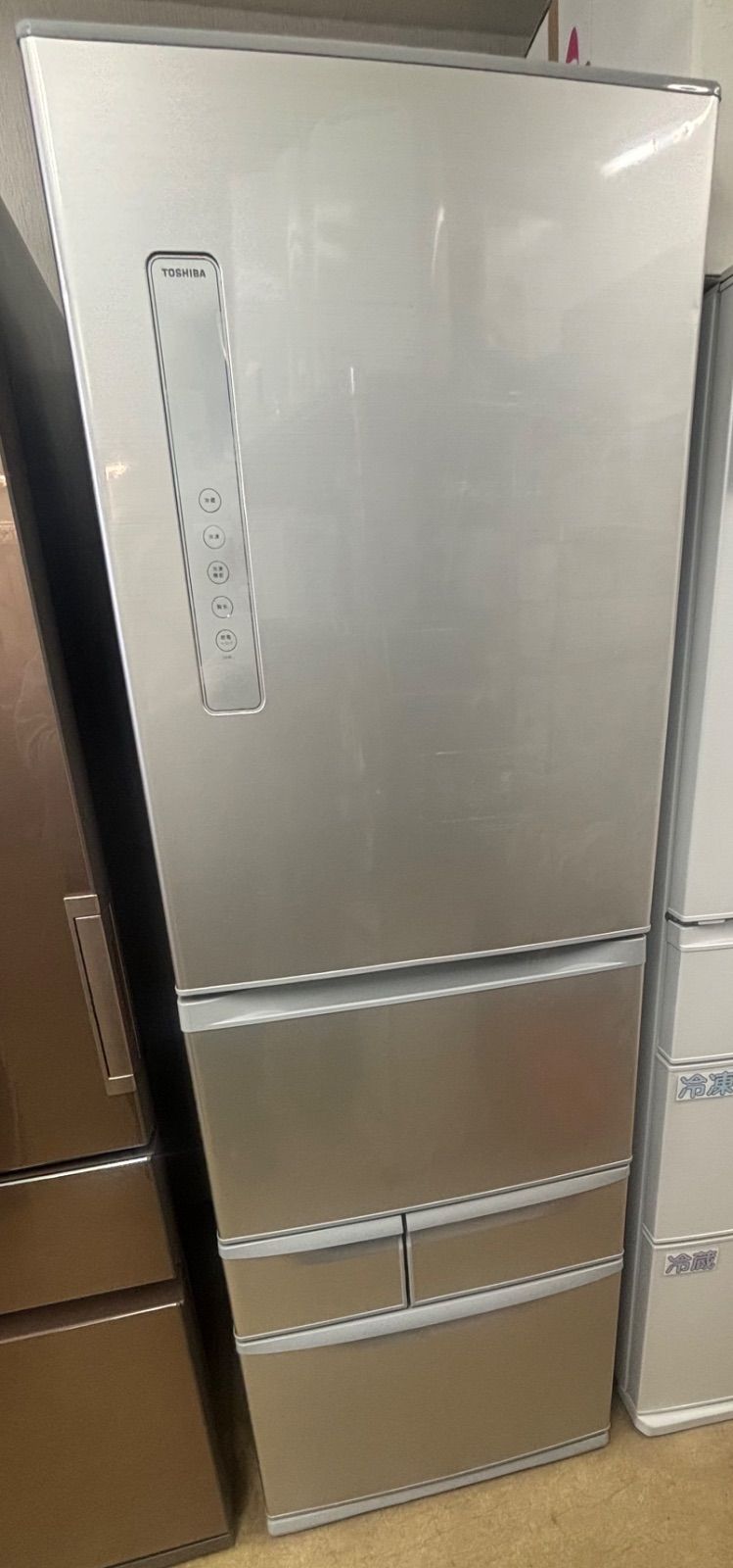 ◇TOSHIBA 冷蔵庫 411L 左開き GR-P41GL(S) - メルカリ