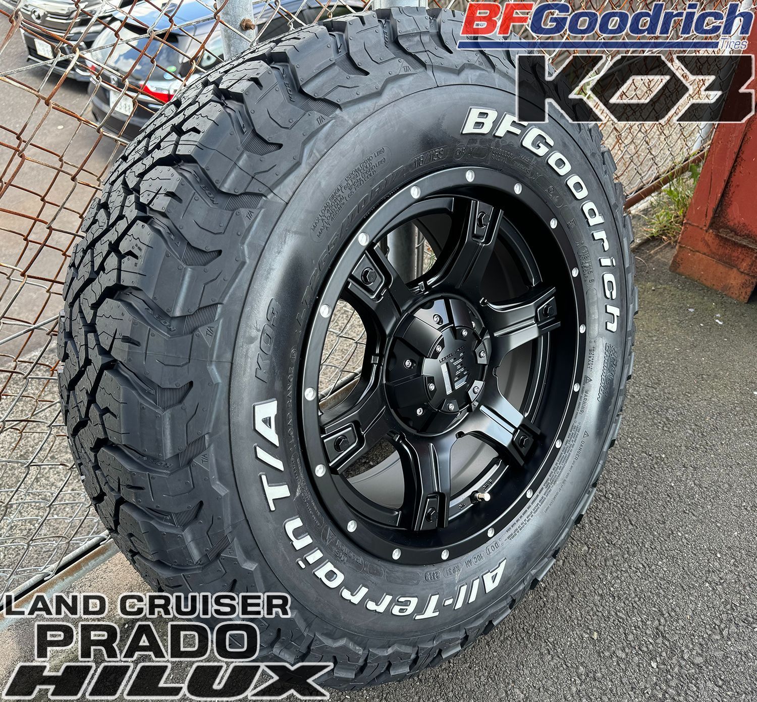 パジェロイオ・クルーガー・ハイラックス　タイヤホイルセット　215/70-16 サマータイヤ ホイール4本セット BADX ロクサーニ マルチフォルケッタ