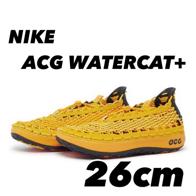 NIKE ACG WATERCAT+ ナイキ ウォーターキャット VIVID SULFUR/UNIVERSITY GOLD CZ0931-700  26cm - メルカリ