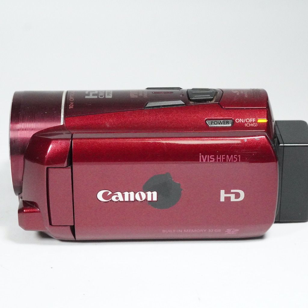 Canon キヤノン iVIS HF M51 レッド 動作OK 返金保証 /1959 - メルカリ