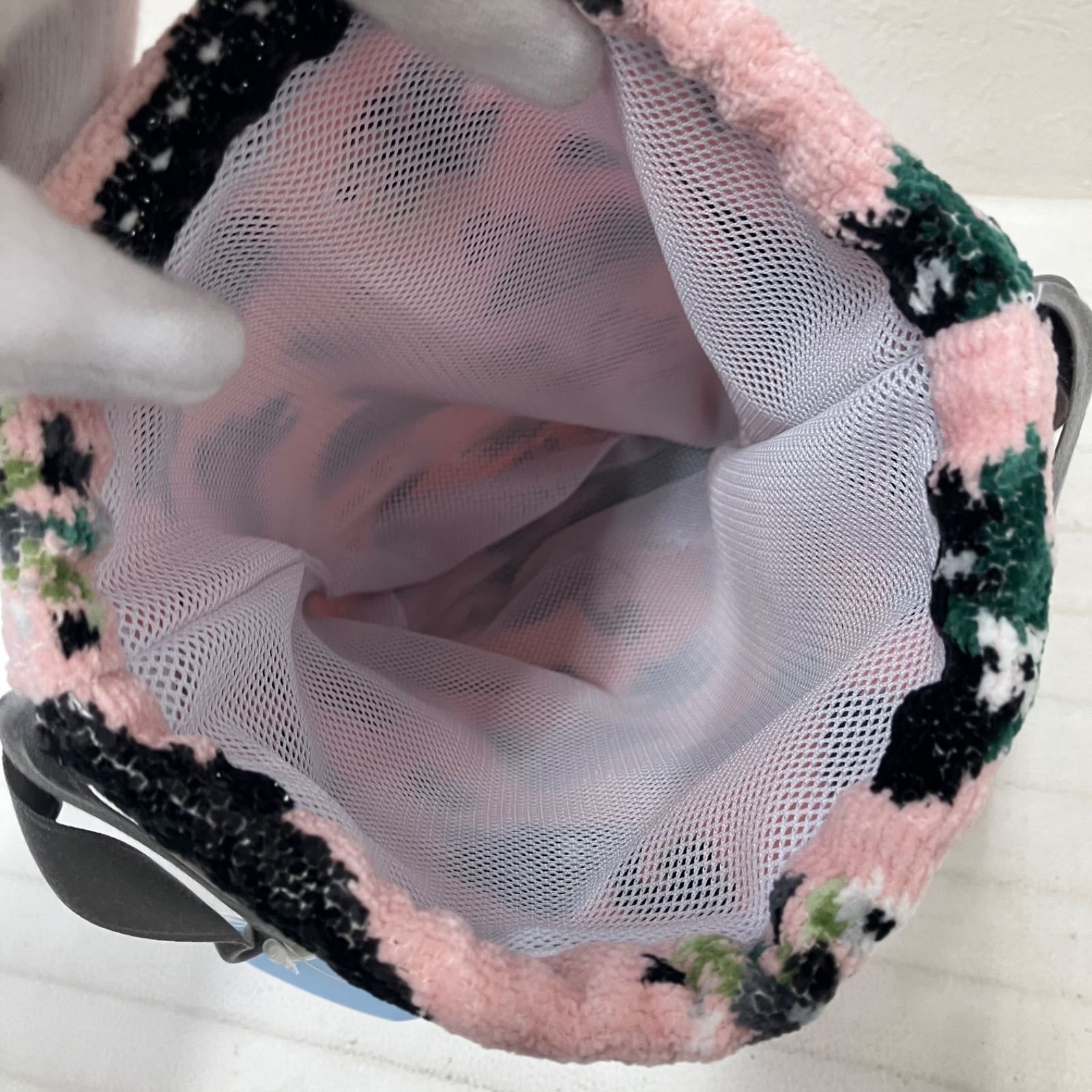 5417 美品 FEILER フェイラー スワンレイク ピンク 巾着 ポーチ 小物