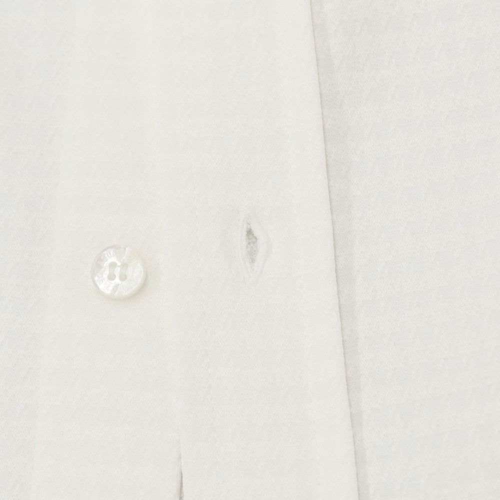 【中古】アクアスキュータム Aquascutum コットンポリエステルジャージー BDシャツ オフホワイト【サイズM】【メンズ】