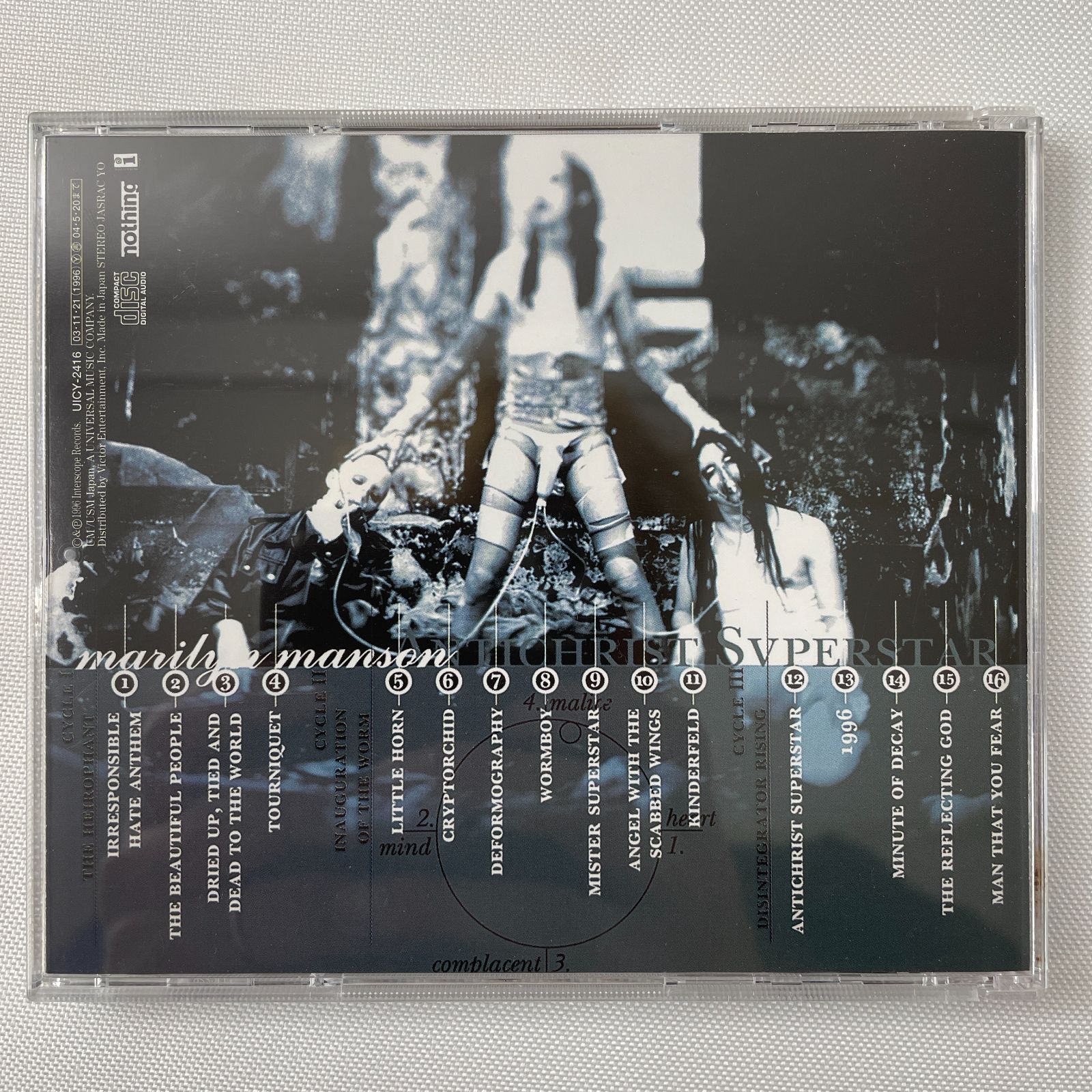 マリリン・マンソン – アンチクライスト・スーパースター】CD 帯