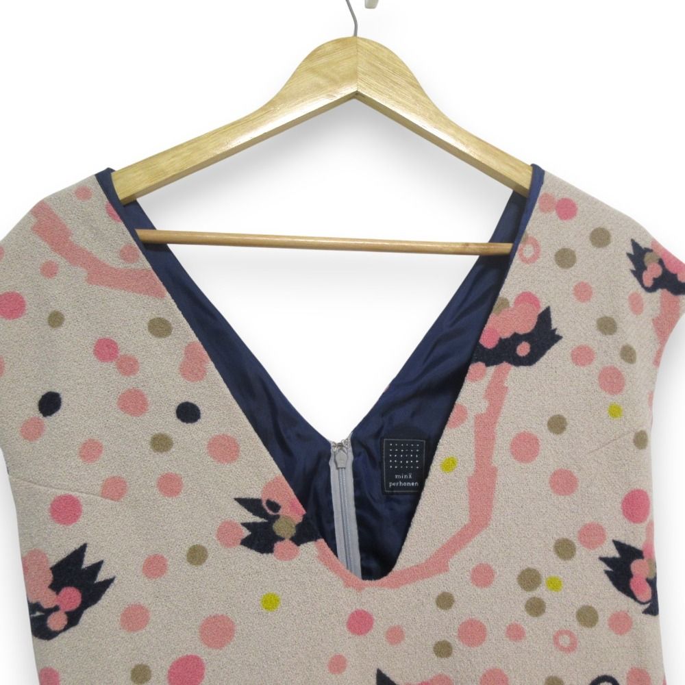 ミナペルホネン ノースリーブ ひざ丈ワンピース minä perhonen ノースリーブひざ丈ワンピース