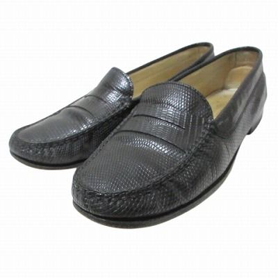 トッズ TOD'S 型押し ゴンミーニ ドライビングシューズ コイン