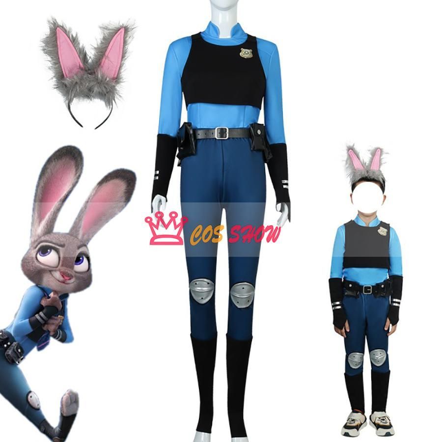 ズートピア Zootopia ジュディ コスプレ衣装 警察官 警服 ウサギ cosplay仮装 子供用 イベント クリスマス ハロウィン ステージ 文化祭 学
