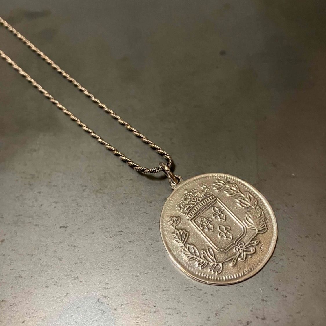 SILVER925 COIN TOP NECKLACE/シルバー/ネックレス SILVER925 COIN TOP NECKLACE/シルバー/ネックレス