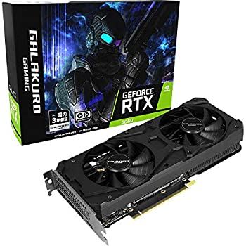 【中古】玄人志向 NVIDIA GeForce RTX3060搭載 グラフィックボード GDDR6 12GB GALAKURO GAMINGシリーズ GG-RTX3060-E12GB/OC/DF