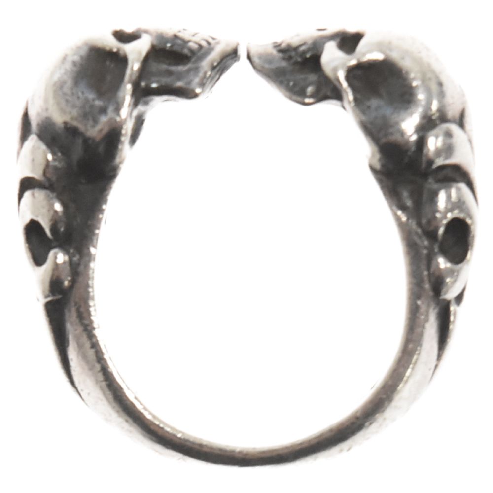 CRAZY PIG (クレイジーピッグ) TWO SKULLS RING 2スカルリング