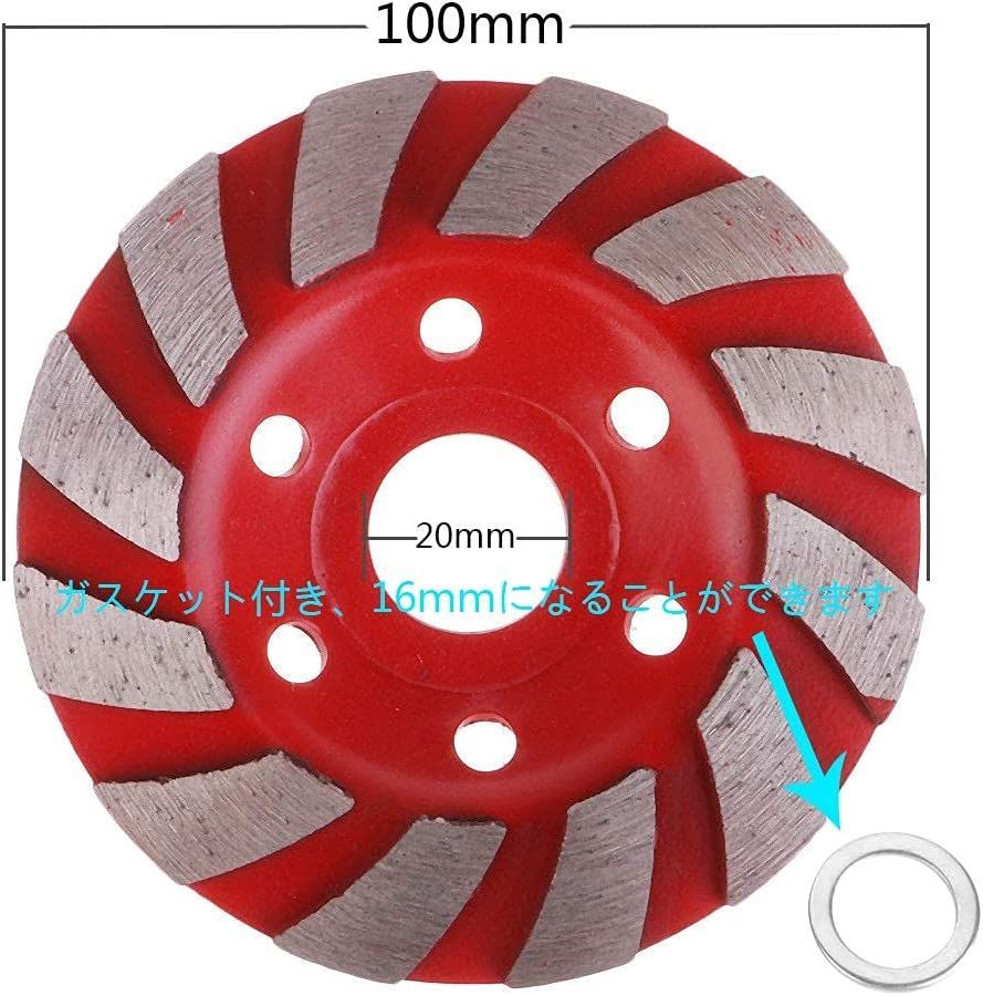 メルカリshops Tcatec グラインダー ダイヤモンド カップサンダー ダ ガスケット付き