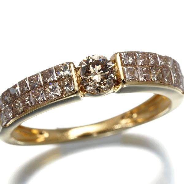 GSTV リング ブラウンダイヤ ダイヤモンド 0.40ct/0.80ct ミステリー  