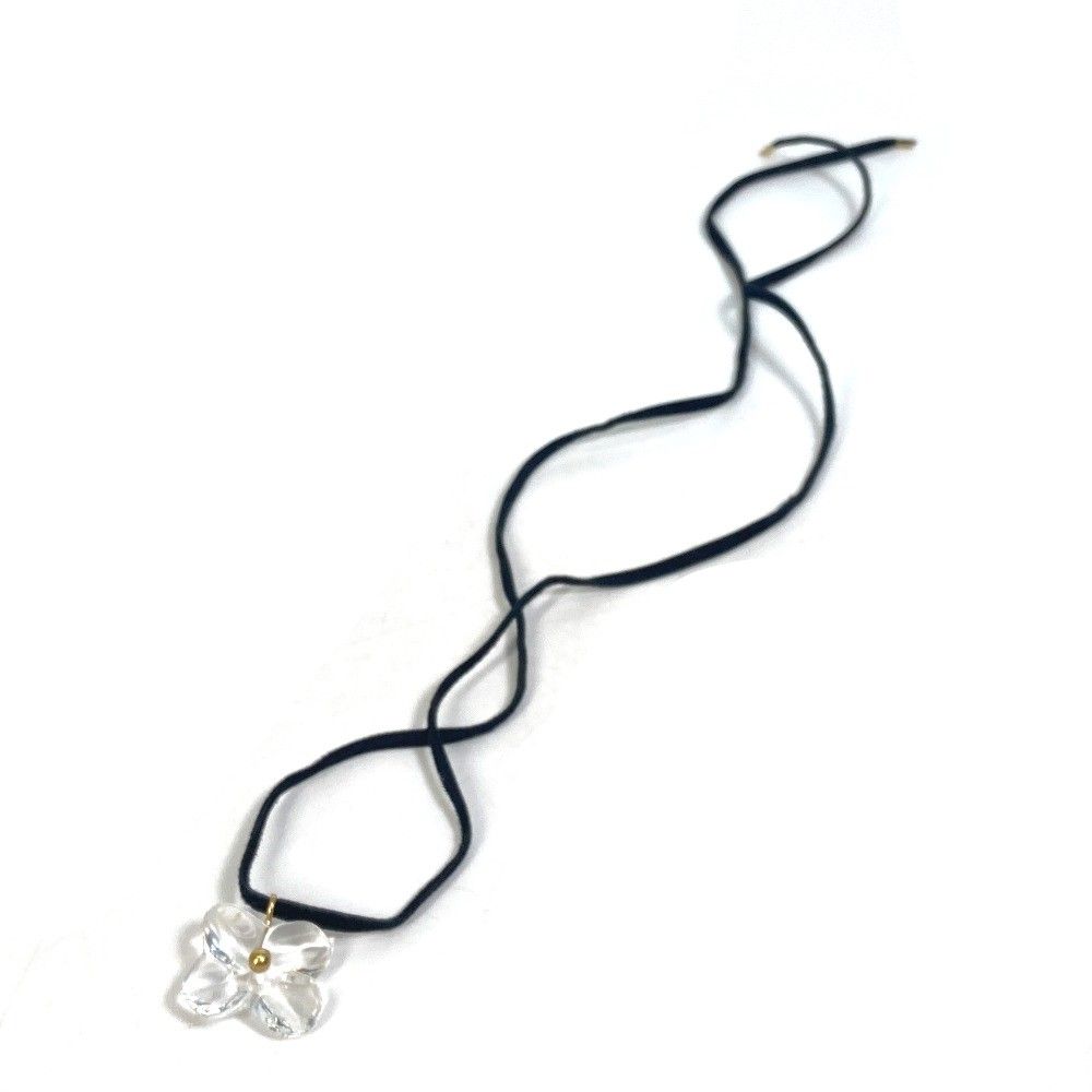 バカラ オルテンシア フラワー チョーカー ネックレス クリスタル