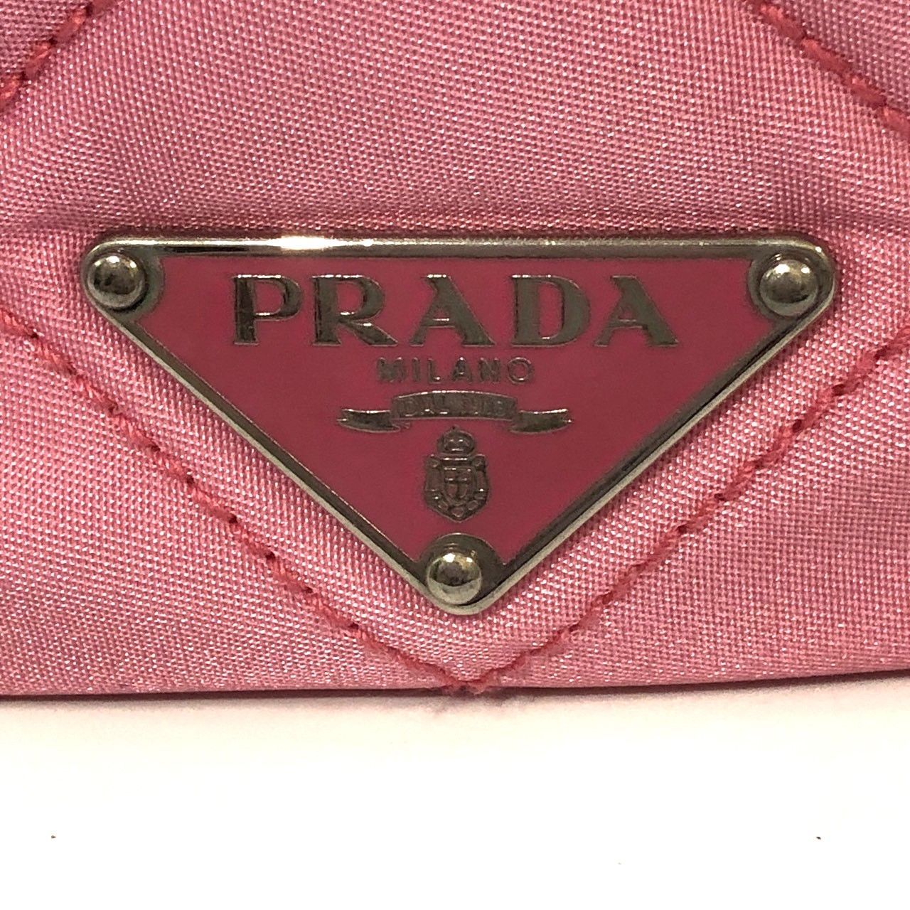 ☆PRADA プラダ キルティング 2Way ミニボストンバッグ BR2236 三角 