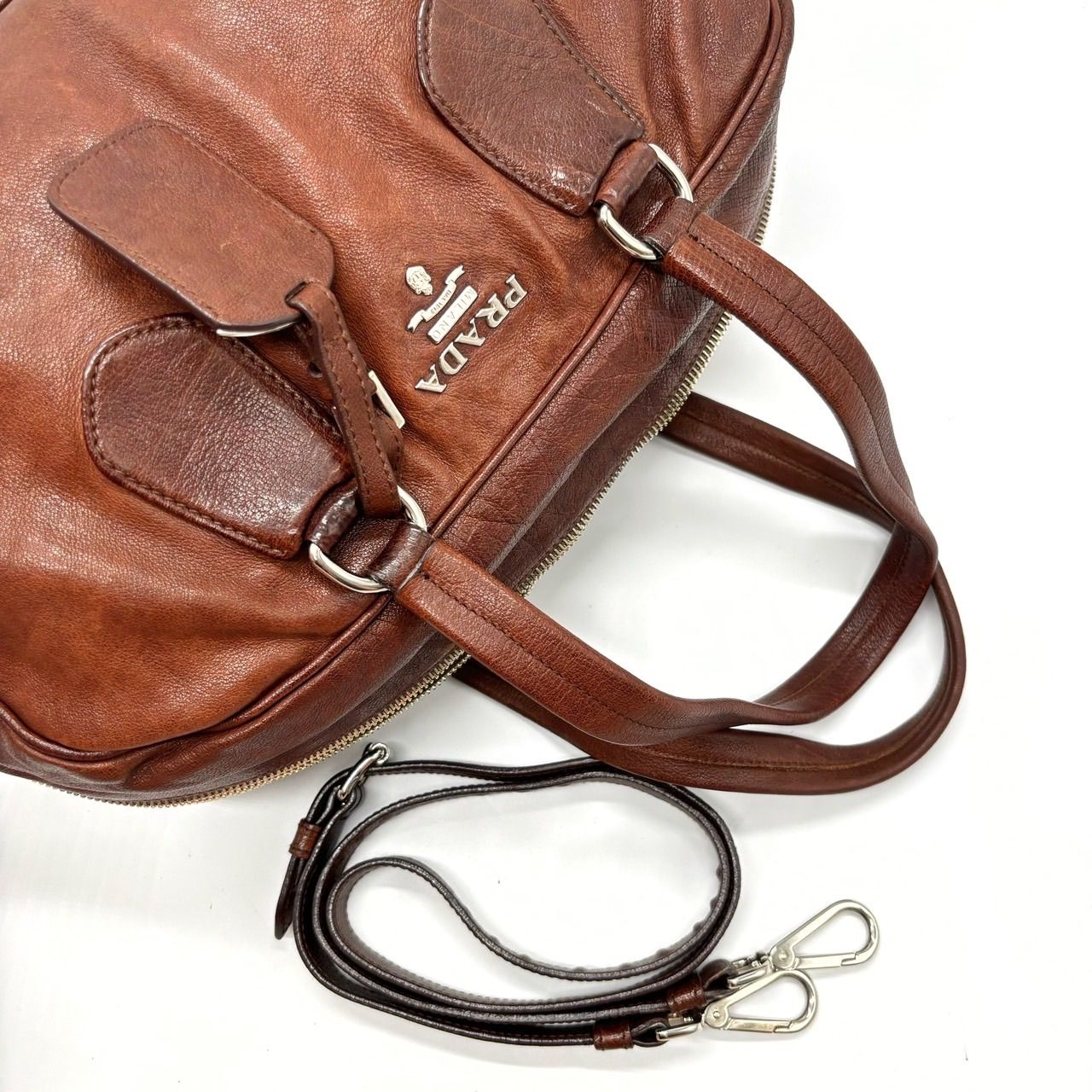 ✨良品✨ PRADA プラダ 2way ミニボストンバッグ ショルダー