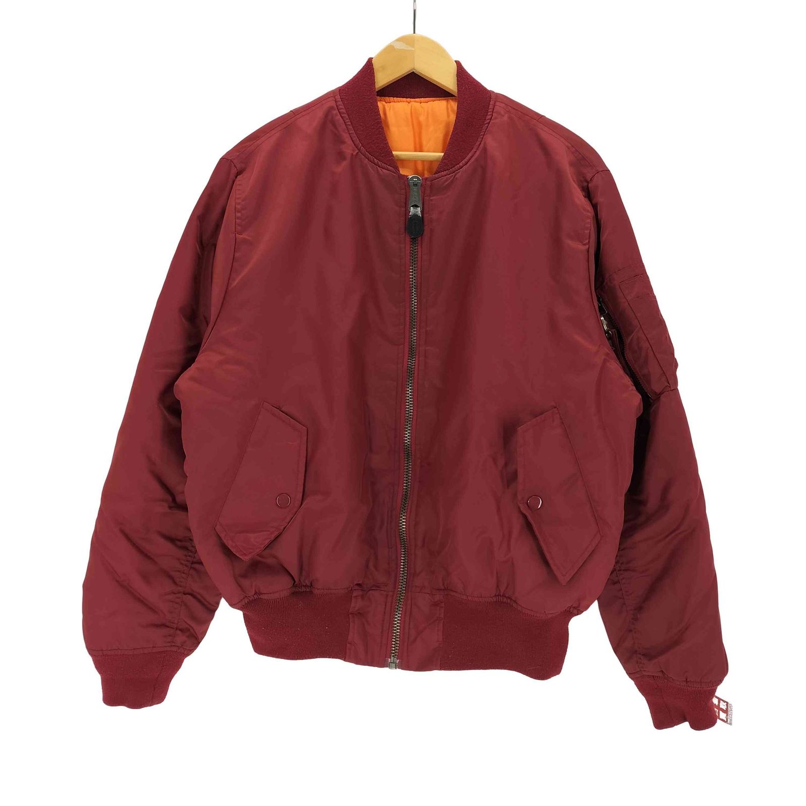 アルファインダストリーズ ALPHA INDUSTRIES PABLO MA-1 バックプリントボンバージャケット  メンズ import：L 