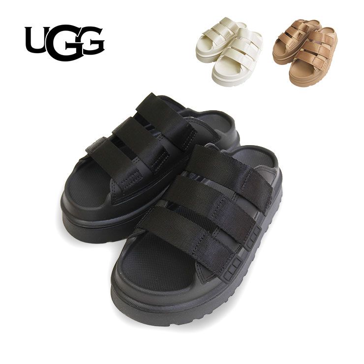 UGG アグ 1167430 BLACK G enGlow Slide ゴールデングロウスライド サンダル 厚底 軽量 レディース