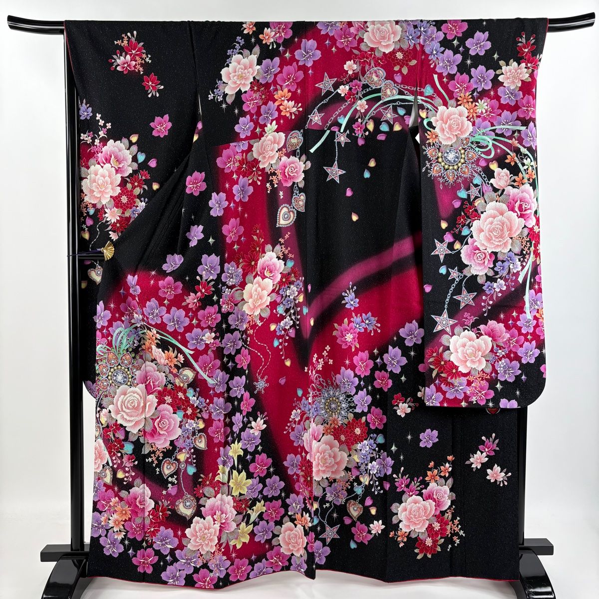 さんぺい【身丈166.5cm裄68.5cm】振袖フルセット【正絹】 振袖 身丈166.5cm 裄丈68.5cm 正絹 逸品