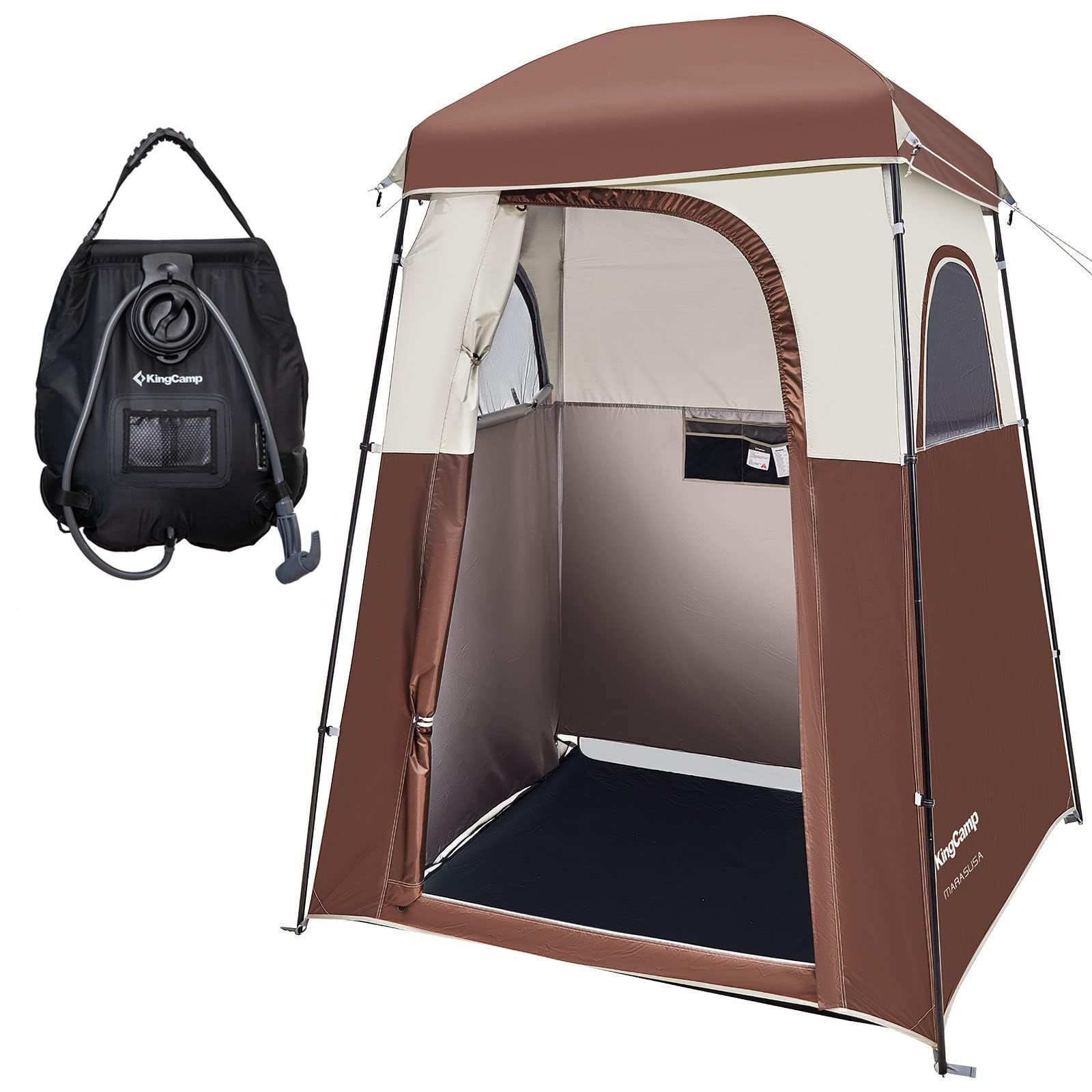 KingCamp 着替えテント 非常用トイレ テント 簡易シャワールーム 簡易トイレ 更衣室 ビーチテント プライベートテント アウトドアトイレテント 防災 設置簡単 持ち運び便利 収納袋付き