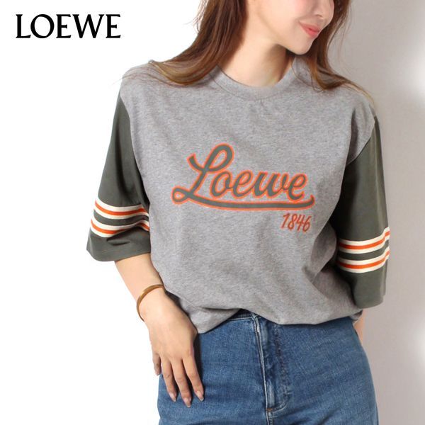 ロエベ LOEWE LOEWE T SHIRT レディース ロゴプリントTシャツ