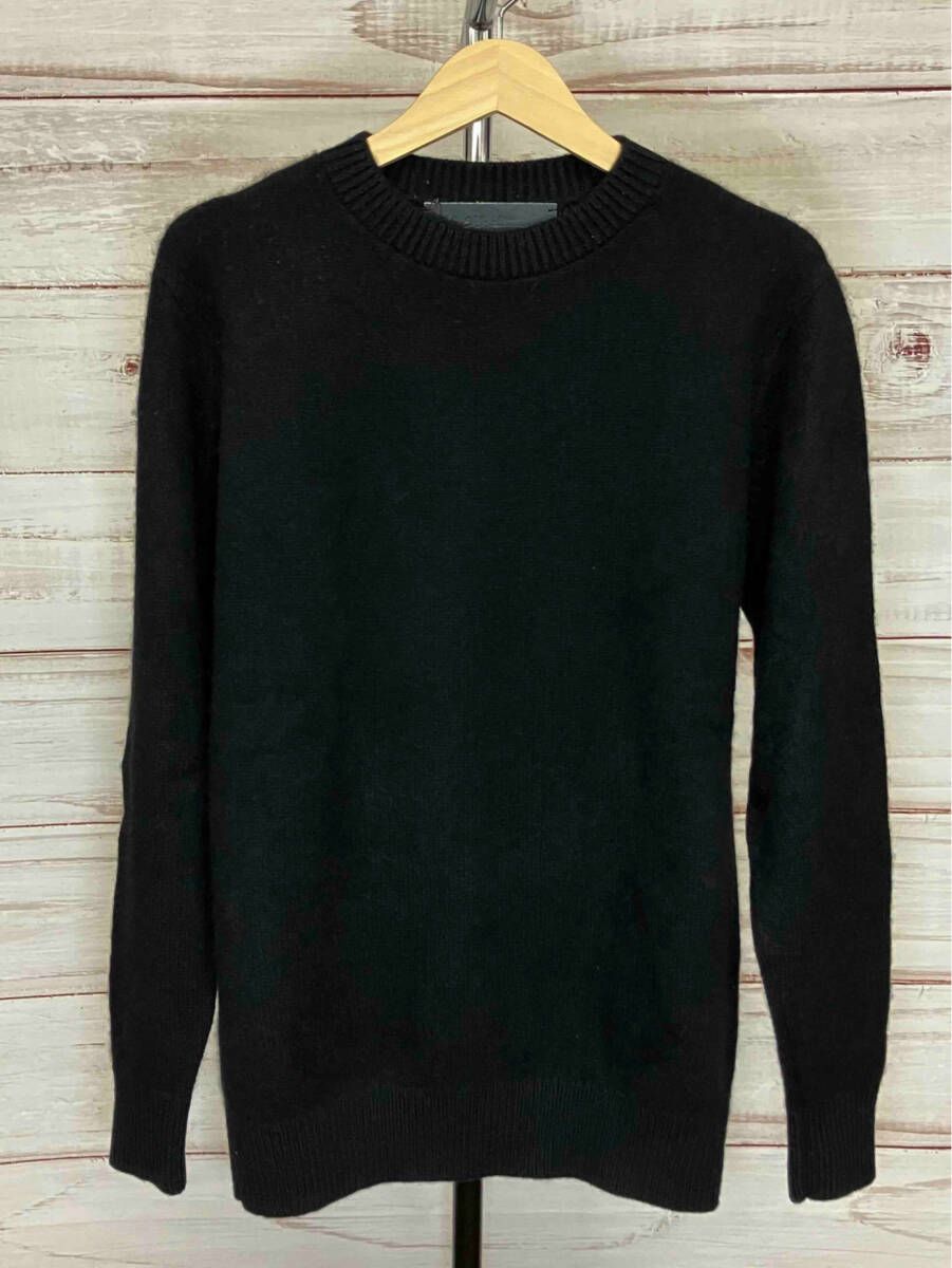 The Elder Statesman カシミヤ クルーネック ニット グレー The elder