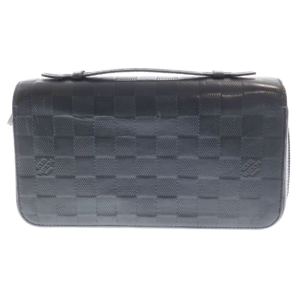 美品✨ルイヴィトン ダミエアンフィニ ジッピー XL レザー 黒 N61254 楽天市場】LOUIS VUITTON ルイヴィトン N61254 ダミエアンフィニ