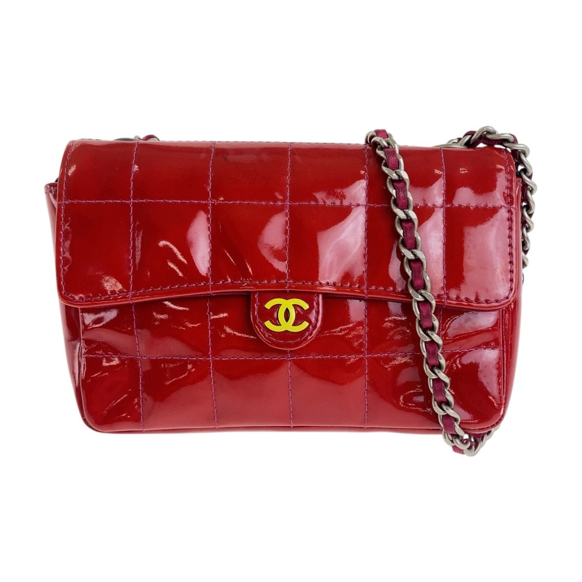 CHANEL シャネル ヴィンテージ チョコバー ココマーク レッド