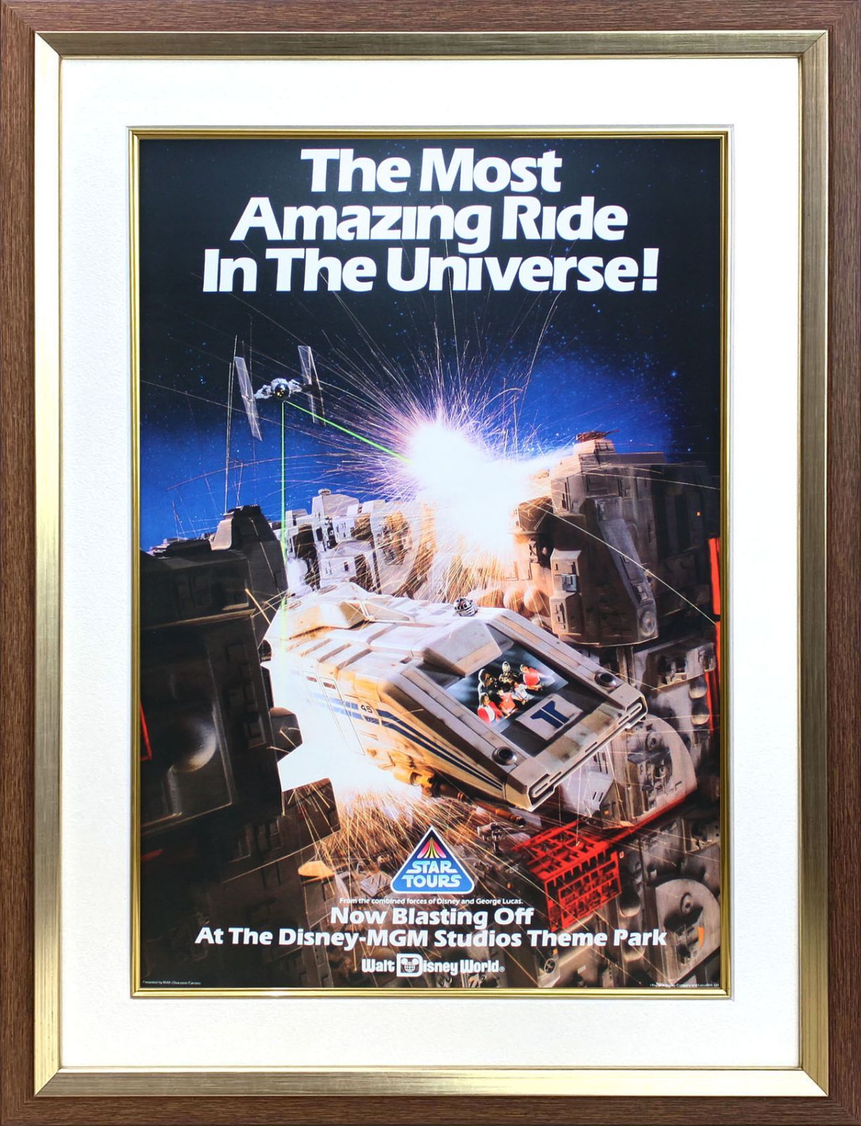 ディズニー ウォルト ディズニー ワールド|スター ツアーズ オープニング 1989 展示用フック付ポスター テーマパークポスター 発送目安10〜15営業日
