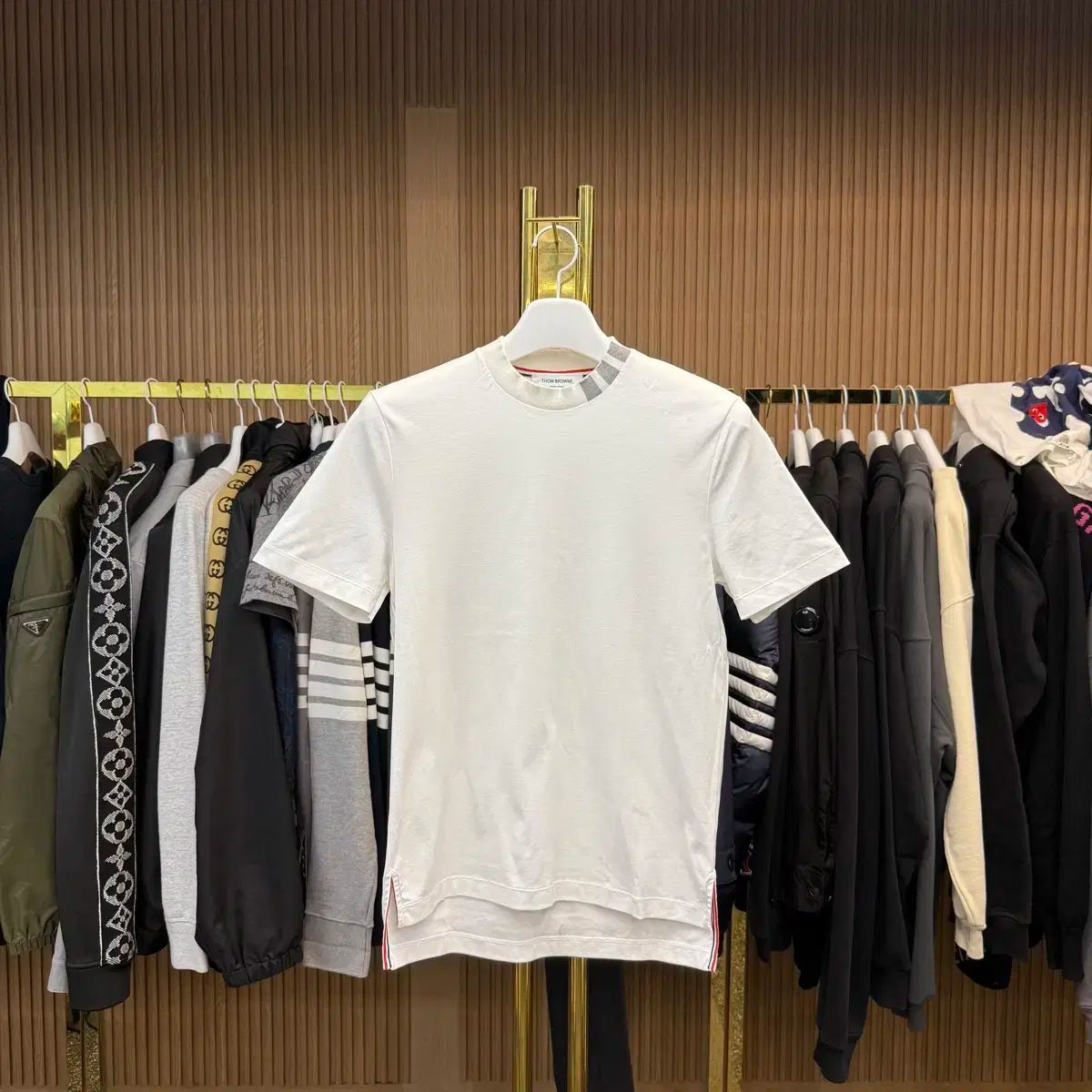 THOM BROWNE トムブラウン - 4BAR 4bar 半袖ニット ニット | 衣料 半袖