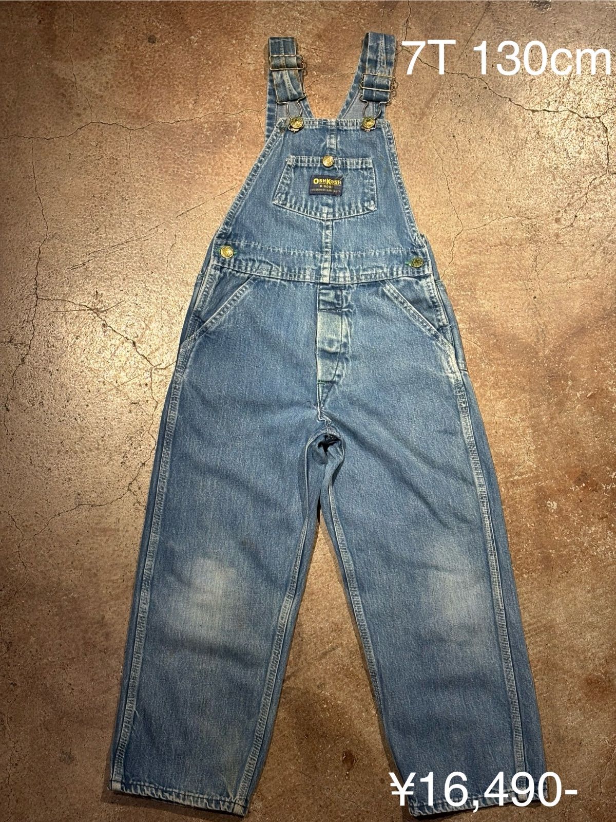 7T 130cmキッズ Vintage USA製 オシュコシュ OSHKOSH オーバーオール