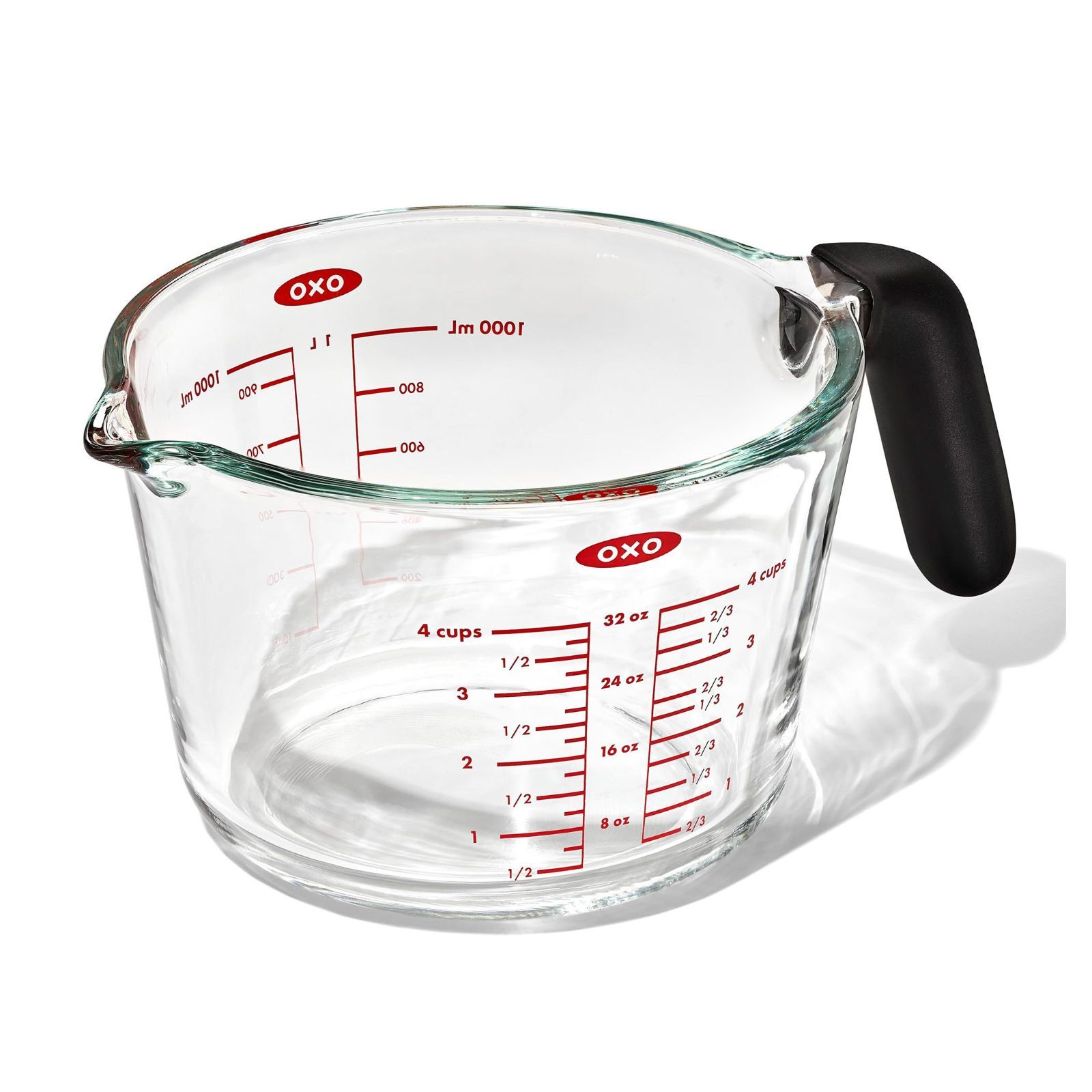 新着商品 OXO(オクソー) ガラス メジャーカップ 1000ml 耐熱 電子レンジ 食洗機 対応 11397400