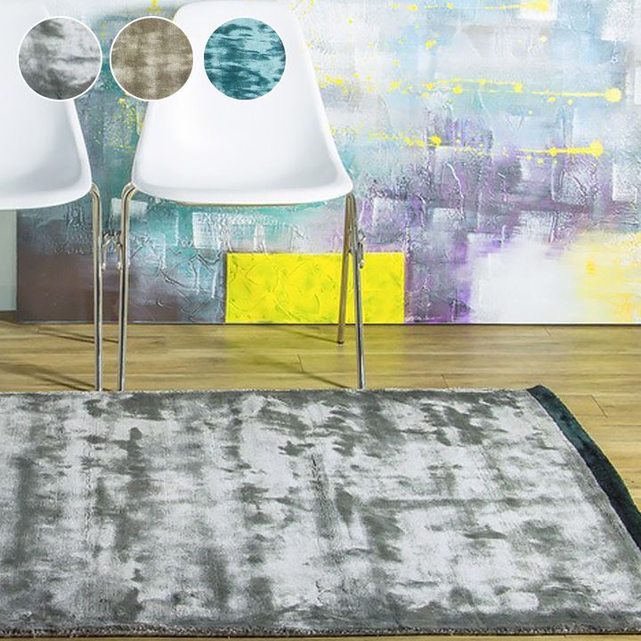 ハンドルーム コットン-ヴィスコース DYNASTY BORDER 160x230cm ラグ おしゃれ 北欧 ダイナスティー ボーダー マット 手織り インド R-DYBD-230