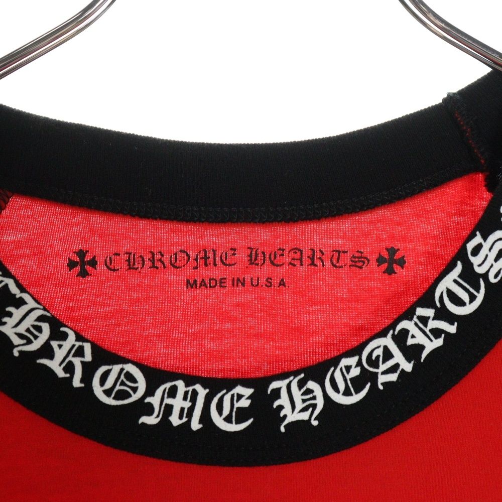 CHROME HEARTS (クロムハーツ) Neck Logo Baseball L/S Tee