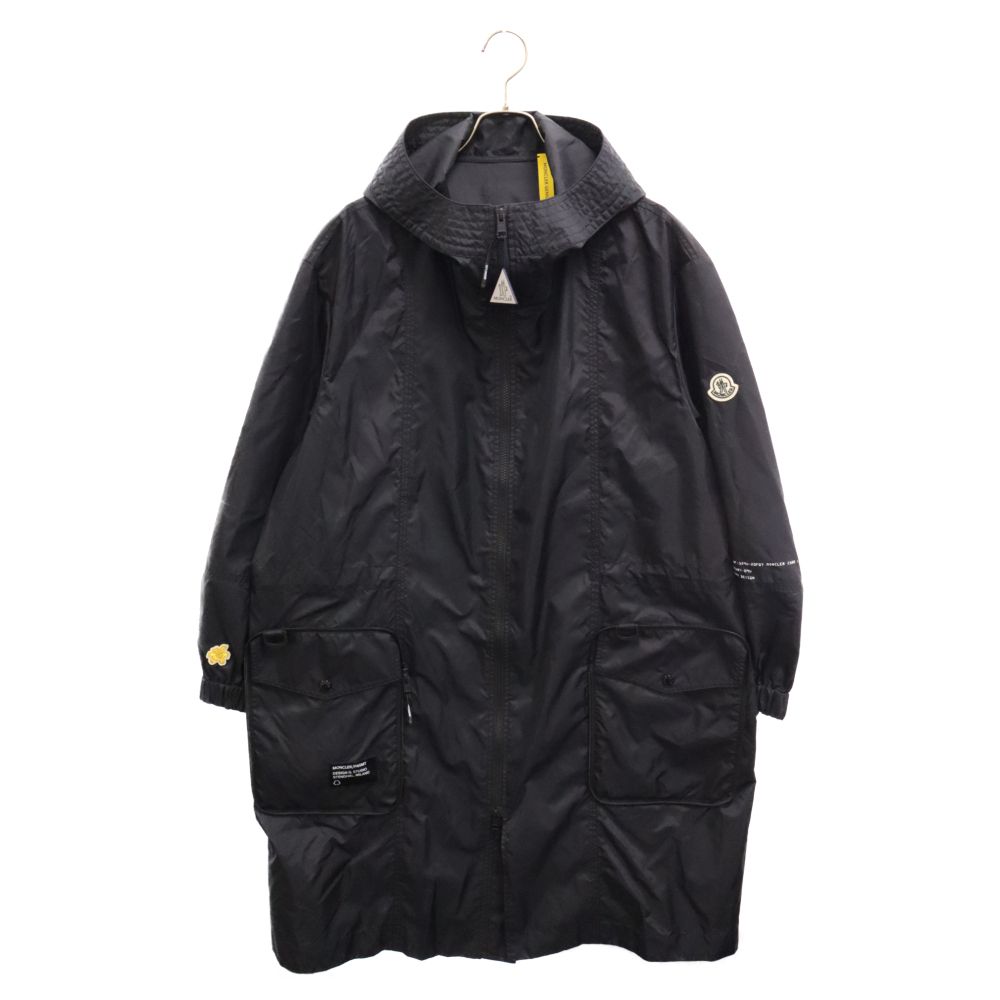 MONCLER (モンクレール) 23AW×fragment design FENNEL LONG PARKA フラグメントデザイン フェンネル ロングパーカ ブラック I209U1C00002