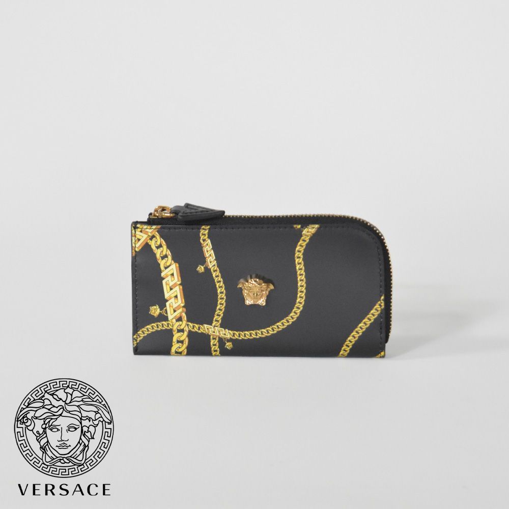 VERSACE ヴェルサーチェ　カードケース　コインケース　財布　チェーン付きカード収納4枚