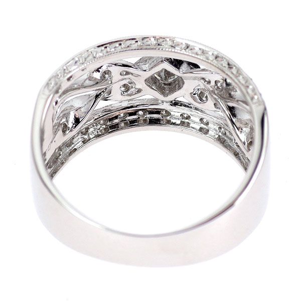 K18WG プリンセスカット ダイヤモンド リング 0.17ct D0.40ct - メルカリ 